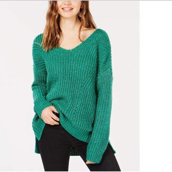 Green knitted sweater - Picture 1 of 7